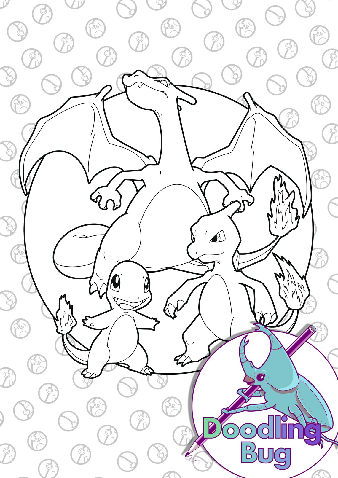 Pokemon Bundle - X5 Colouring Pages - Etsy