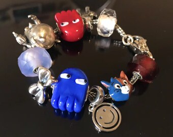 LovIvy Beads Snowman Ice Cream Silver Beads