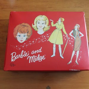 1963 Barbie and Midge Case
