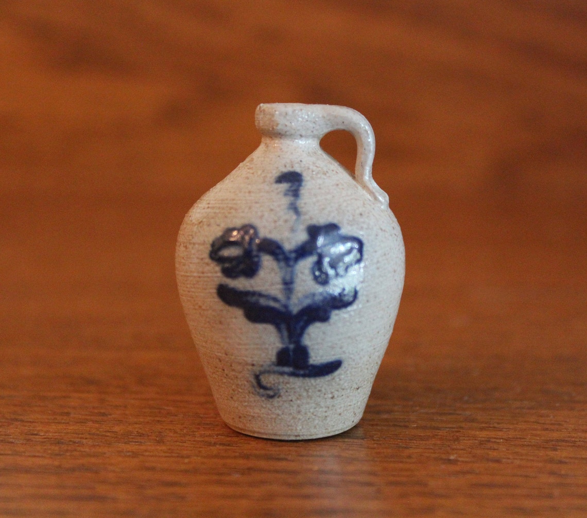 RARE Rowe Pottery Works Miniature SaltGlaze Stoneware Jug Etsy