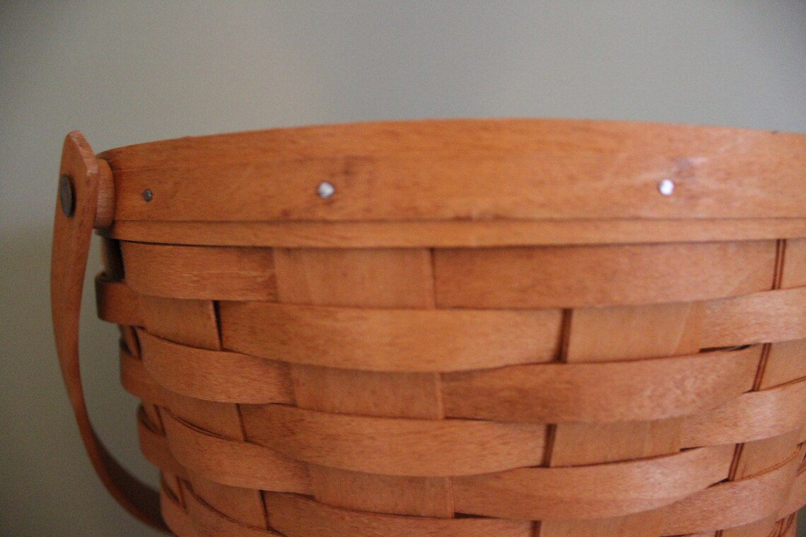 Longaberger Square Bottom Basket 1996 Etsy