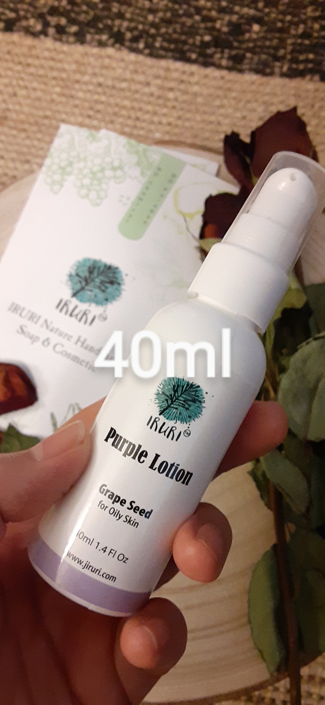 Organic Grape Hemp Seed Oil Face Lotion Handmade Natural Etsy