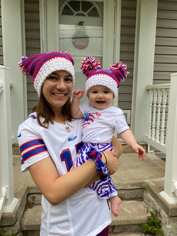 Buffalo Two Pom Crochet Baby Hat - Etsy