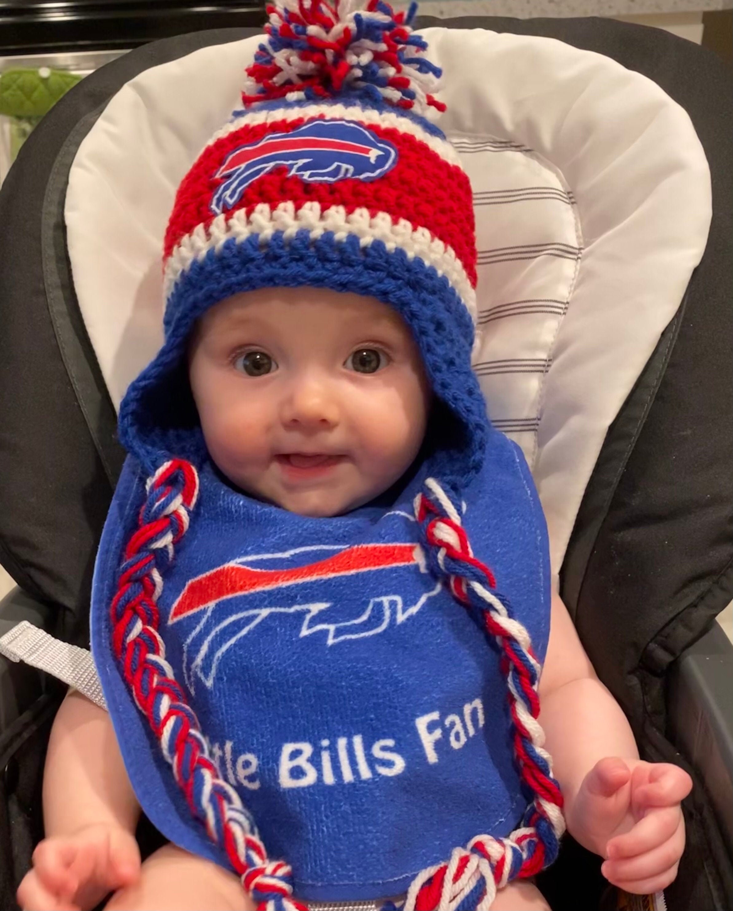 Buffalo Crochet Baby Hat With Fleece - Etsy