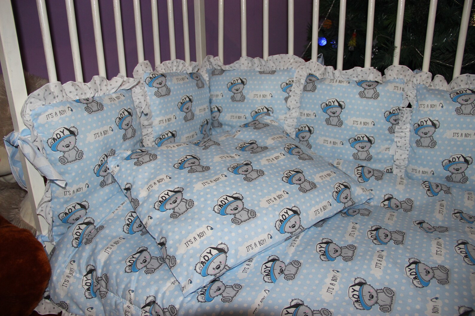 Bear Bedding Set Nursery Bedding Baby bumpers Crib Etsy