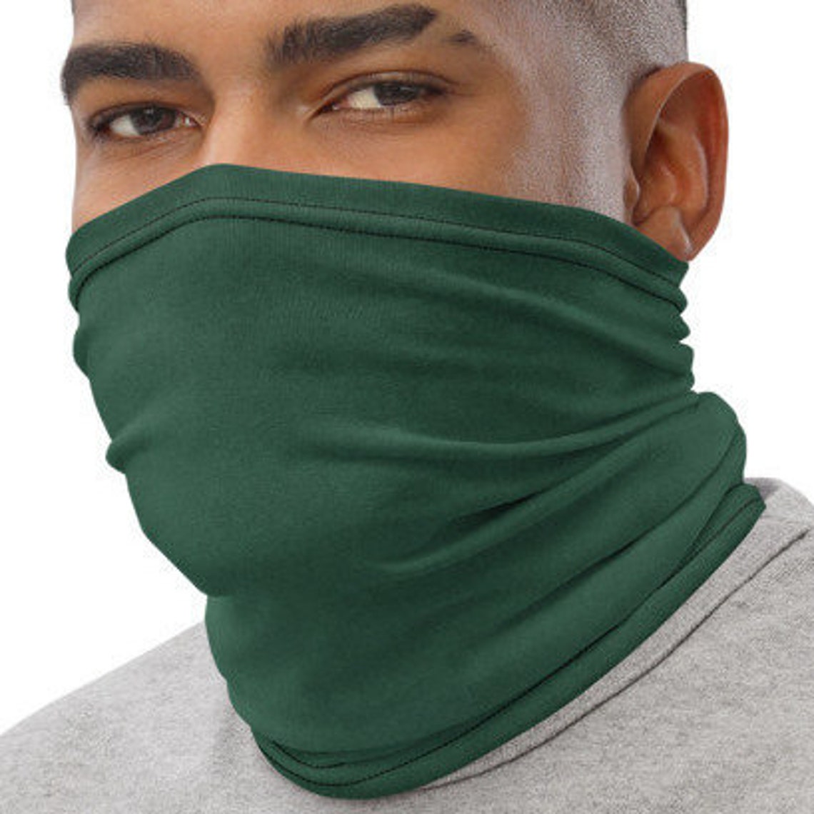 Green Neck Gaiter XL/XXL XS/S for Men Extra Large Face Mask Etsy