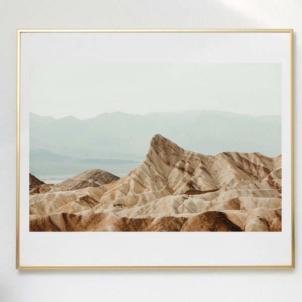 Death Valley Druck, Zabriskie Point, Death Valley, Wüste, Poster, Berge, Kalifornien, Landschaft Foto, Fotografie, USA, Druck