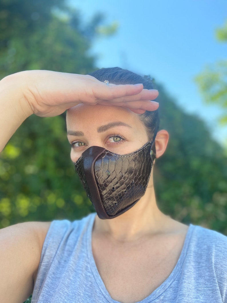 Python Face Mask Special Face Mask Bondage Face Mask Snake Etsy