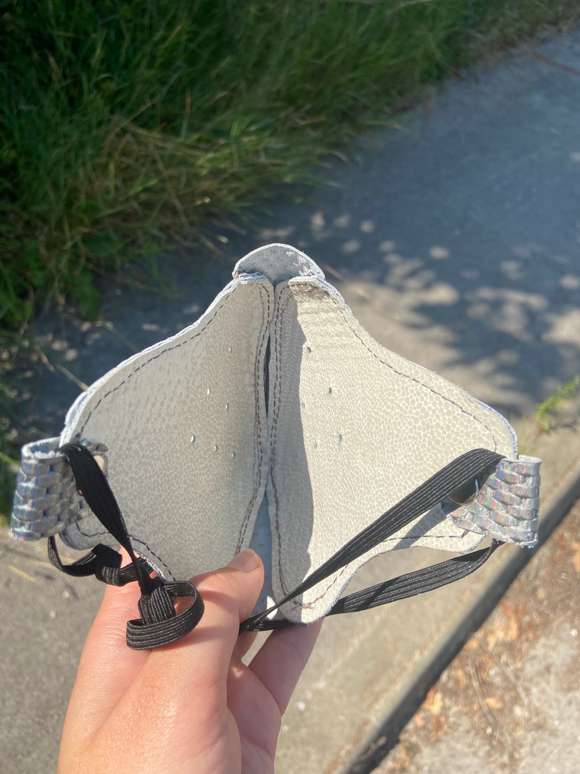 Silver Face Mask Leather Face Mask Rainbow Face Mask Sexy Etsy