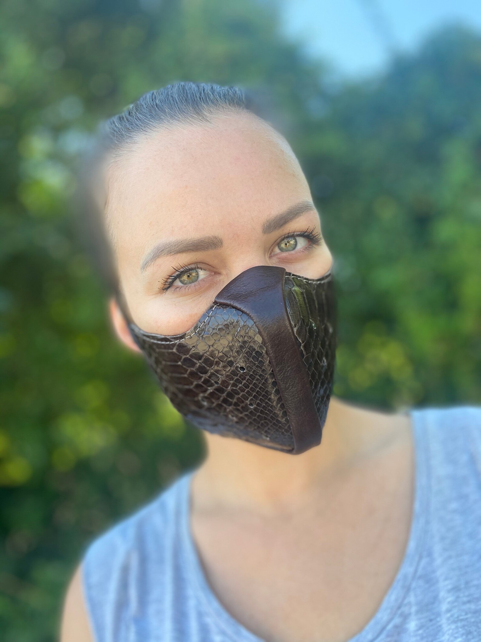 Python Face Mask Special Face Mask Bondage Face Mask Snake Etsy