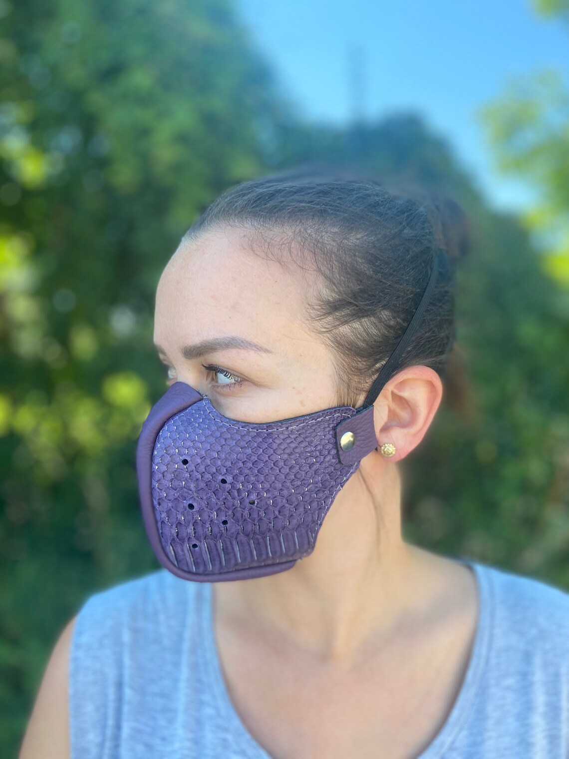 Real python face mask snake skin face mask unique face mask Etsy