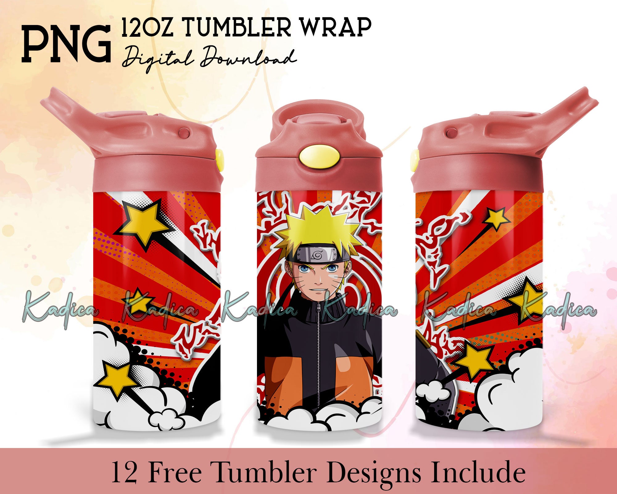 Personalized Chibi Iruka Umino Naruto Anime Tumbler - Teeruto