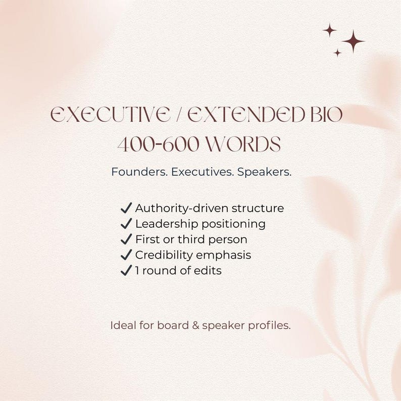 Professional Bio Writing | LinkedIn About Me | Executive & Speaker Bio | Personal Brand Story | Custom Biography image 6