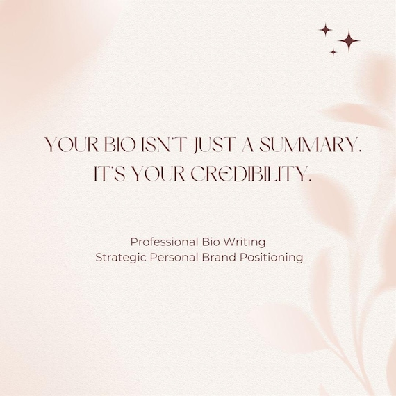 Professional Bio Writing | LinkedIn About Me | Executive & Speaker Bio | Personal Brand Story | Custom Biography