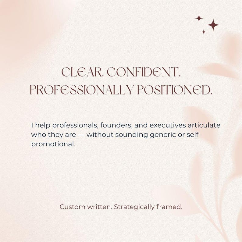 Professional Bio Writing | LinkedIn About Me | Executive & Speaker Bio | Personal Brand Story | Custom Biography image 3