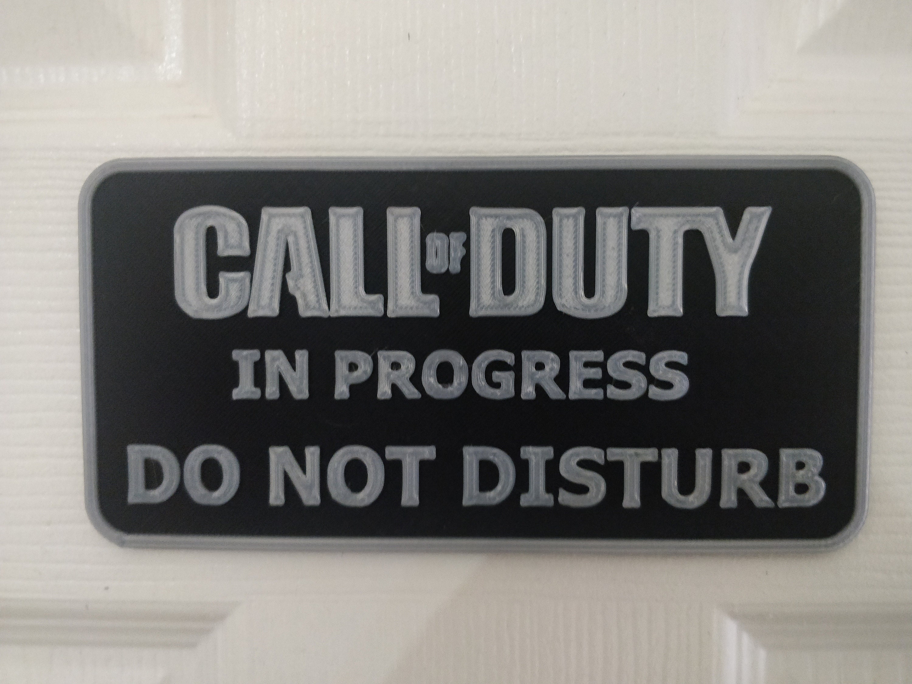 Call of Duty Bedroom Sign 3d Printed Etsy UK