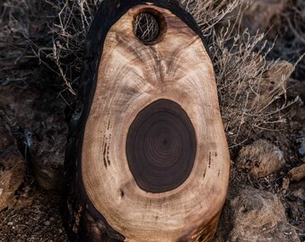 Figured Claro Black Walnut Live Edge Serving Board