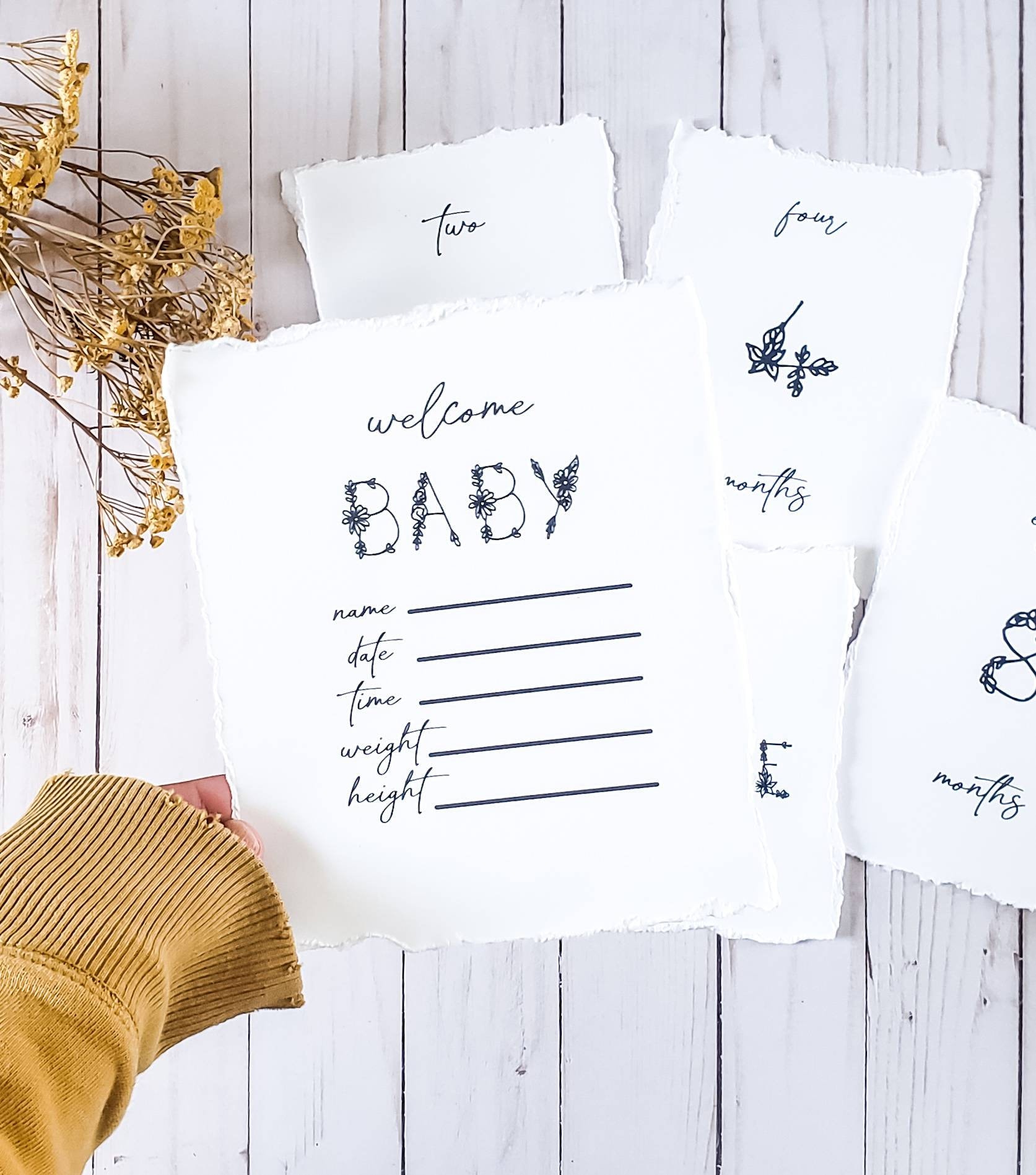 Baby Milestone Cards Vintage Baby Printable Milestone Card - Etsy