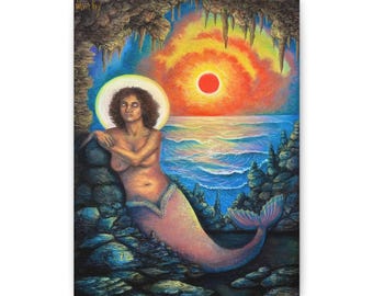 The Sirene - WATCHANDPRAY - Matte Leinwand Druck