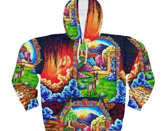 Regenbogen Wald -WatchAndPray- Unisex Hoodie