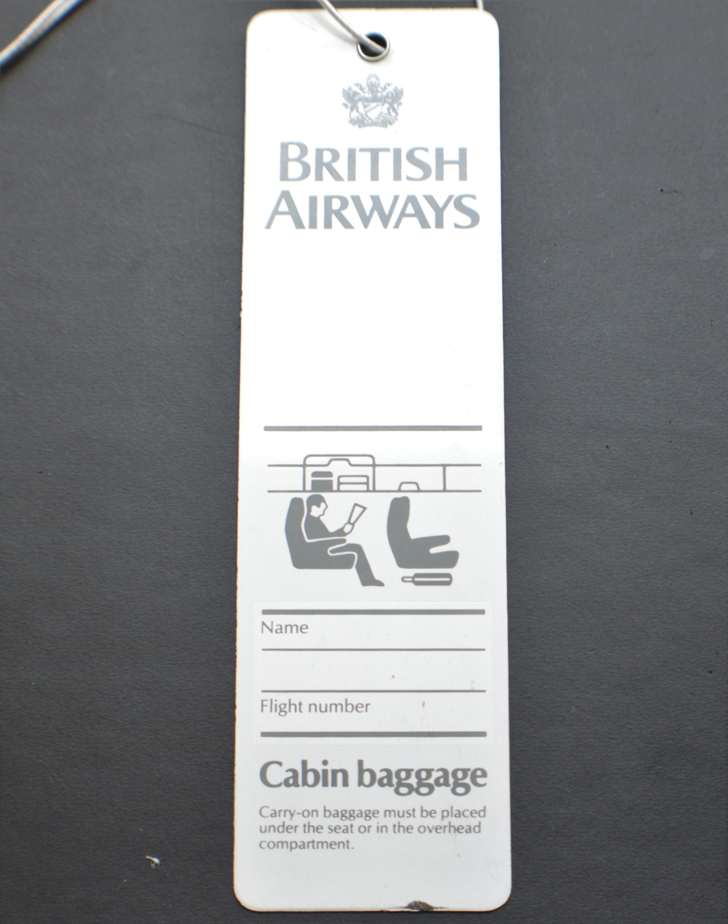 British Airways Concord 10 Year Anniversary Luggage Tag 1986 Etsy