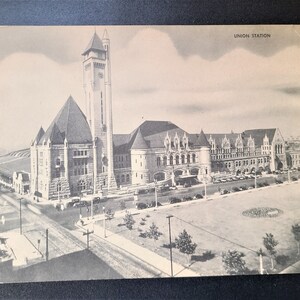 Super cartão postal da estação St Louis Union (década de 1940)