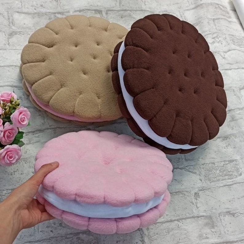 Oreo COOKIE Pillow. Sandwich cookie. Free shipping. Etsy