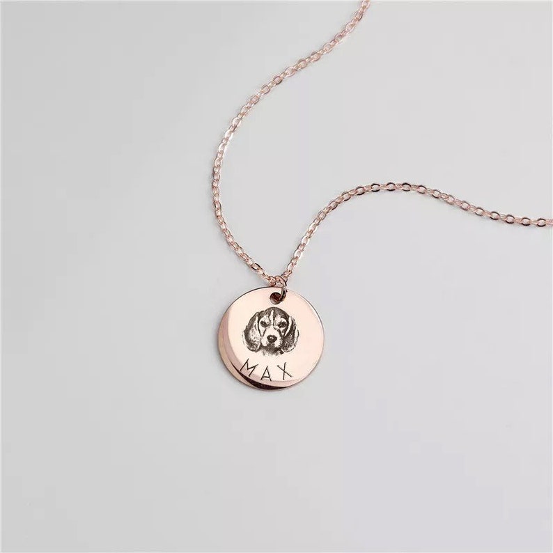 Cat Dog Necklace Personalized Pet Necklace with Picture Custom Pet Necklace Pet Gift Pet Memorial Gift