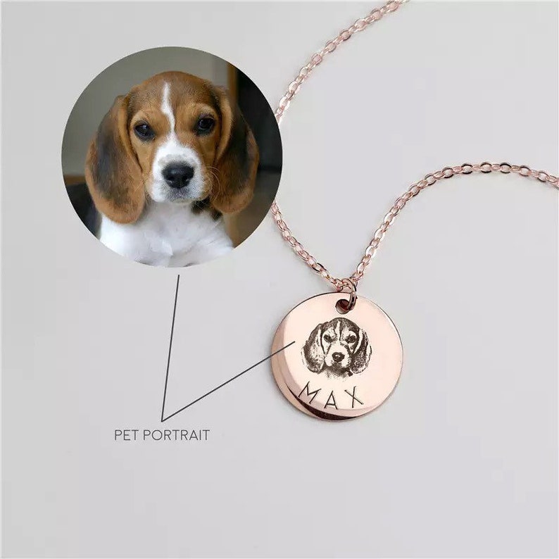 Cat Dog Necklace Personalized Pet Necklace with Picture Custom Pet Necklace Pet Gift Pet Memorial Gift
