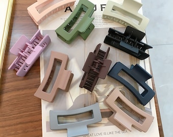 Fashion Big Scrub Matte Hair Clip Large Hair Pin Women Z9C4 Girl H Barrette J6W2 Fashion Big Scrub Matte Hair Clip Large Hair Pin Women Z9C4 Girl H Barrette J6W2