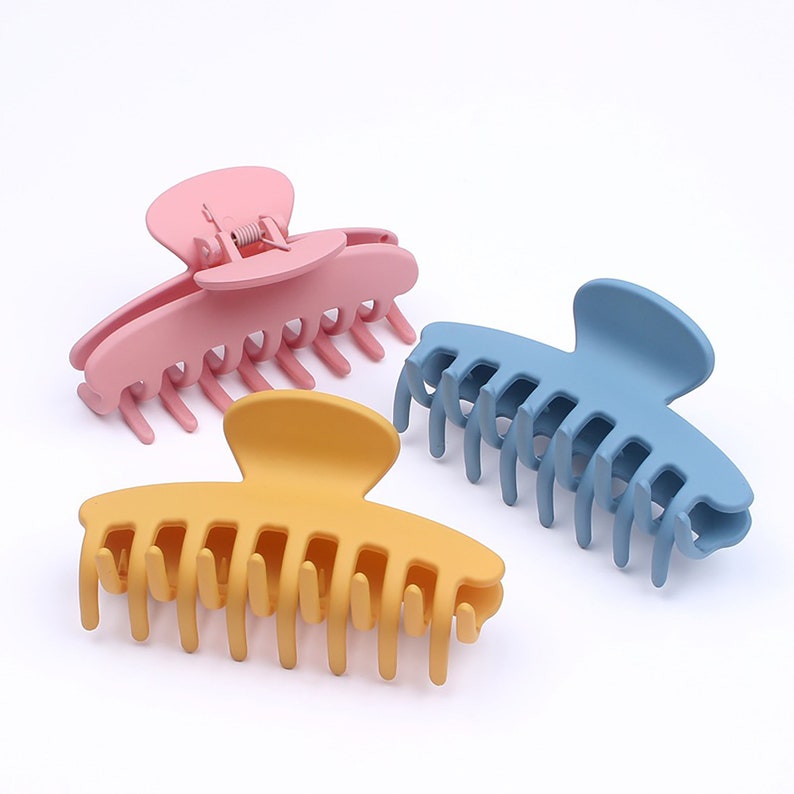 Large Matte Hair Claws Matte Hair Clips for Thick Hair Etsy
