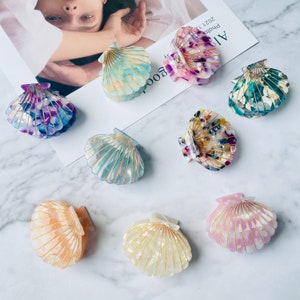 Colorful Shell Hair Clip, Mauritius resort beach style Accessoires de cheveux pour fille, Accessoire de cheveux Creative Women, Shell Bobby Pins image 4