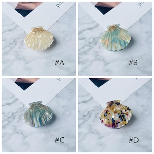 Colorful Shell Hair Clip, Mauritius resort beach style Accessoires de cheveux pour fille, Accessoire de cheveux Creative Women, Shell Bobby Pins image 6