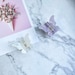 White Purple Butterfly hair clips, Simple butterfly Hair Claw, animal Hair Clamp For Girl, Girlish Hair Clip, Hair Accessories 