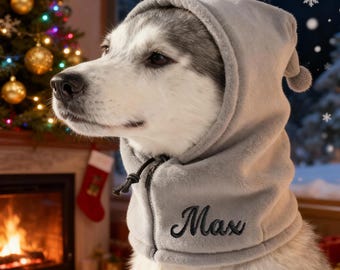Cappello personalizzato per cani, berretto ricamato per cani, cappello invernale su misura per cani, comodo accessorio per animali domestici per il freddo, accessori carini per cani, abbigliamento per animali domestici