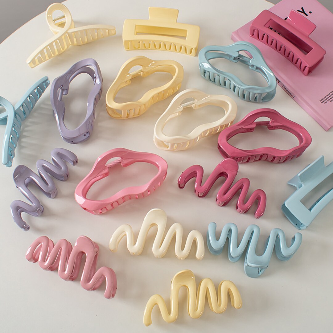 Markron Color Hair Clip Claws, Large Shiny Hair Clip for Thick Hair