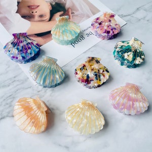 Colorful Shell Hair Clip, Mauritius resort beach style Accessoires de cheveux pour fille, Accessoire de cheveux Creative Women, Shell Bobby Pins image 3