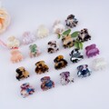 2pcs/pack Tortoise Hair Claws, 3cm Tortoiseshell Hair Clips, Small Hair Claw Clip, Hair Clamp, Hair Clip, Hair Accessories, Birthday Gift