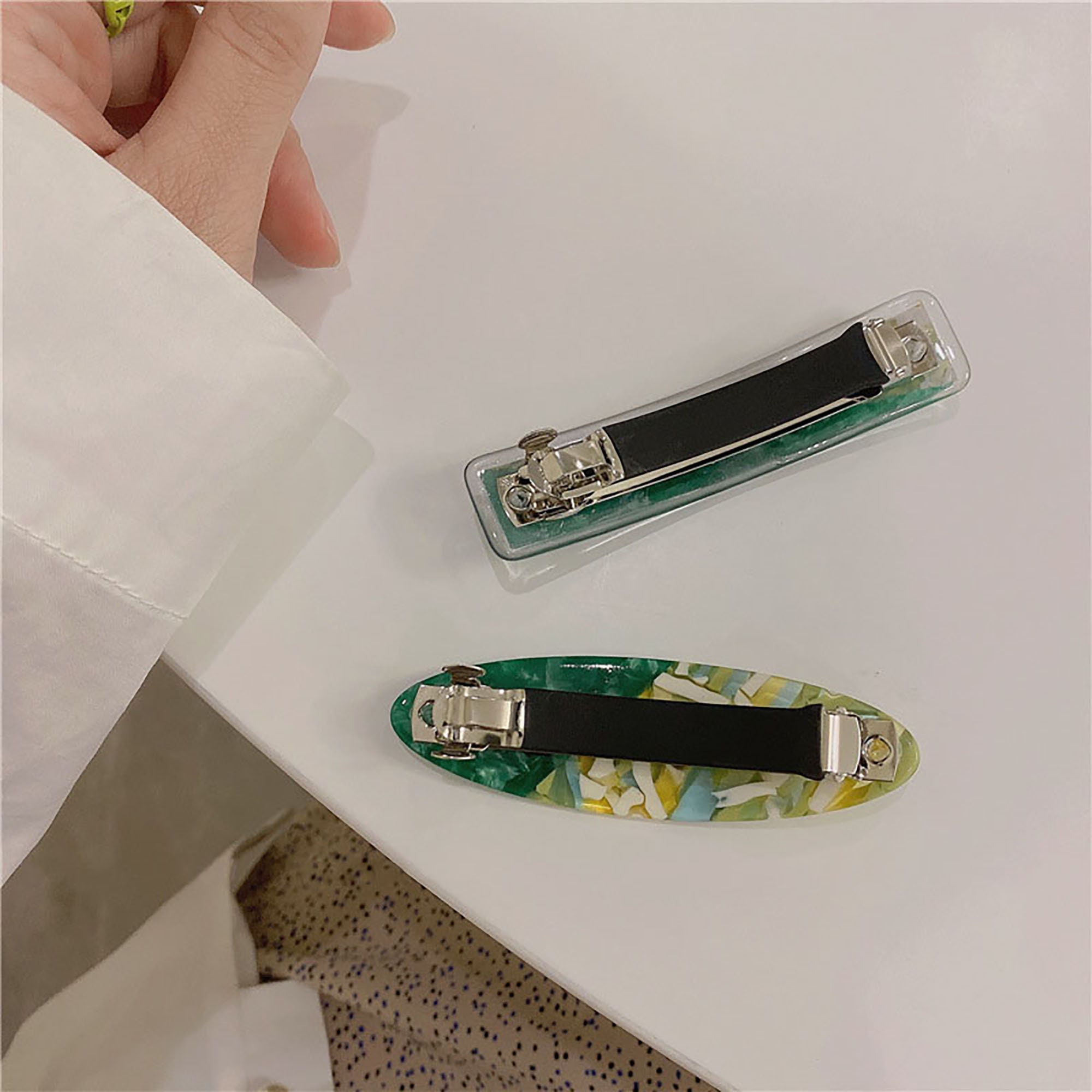 Vintage Green Hair Claws for Women Retro Girl Hairpin Hair Etsy