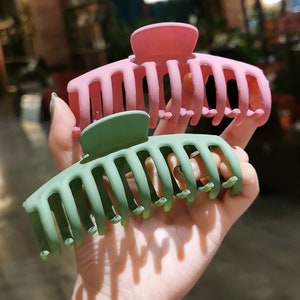 Korean Macaron Frosted Hair Claw Stylish Summer 2021 Matte Hair Clips For  Women And Girls From Angelbaby1818, $1.27