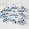 Blue and White Porcelain Pattern Hair Claws, Vintage Hair Clips for Women, Hair Clamp for Girl, Girlish Hair Clip, Hair Accessories