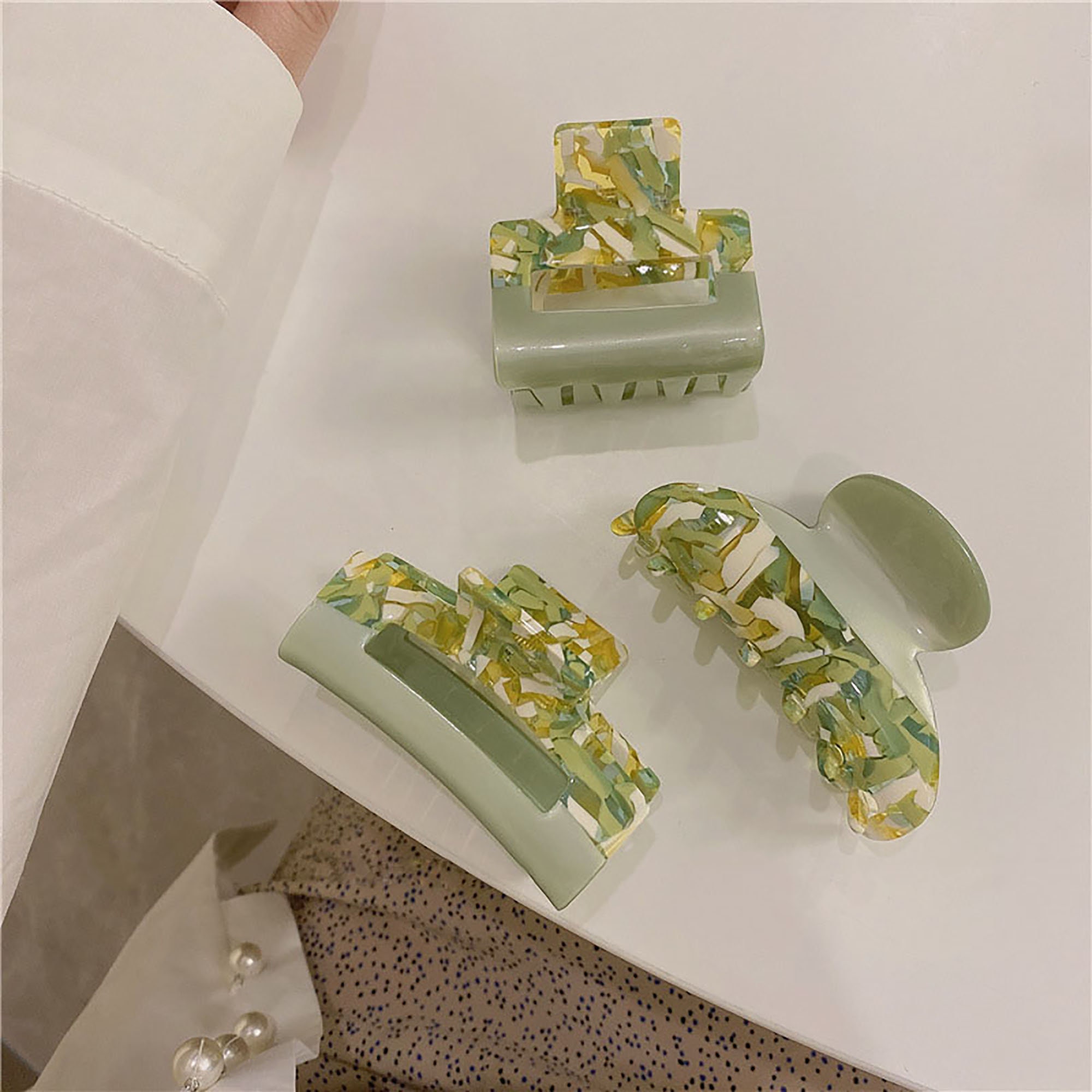 Vintage Green Hair Claws for Women Retro Girl Hairpin Hair Etsy