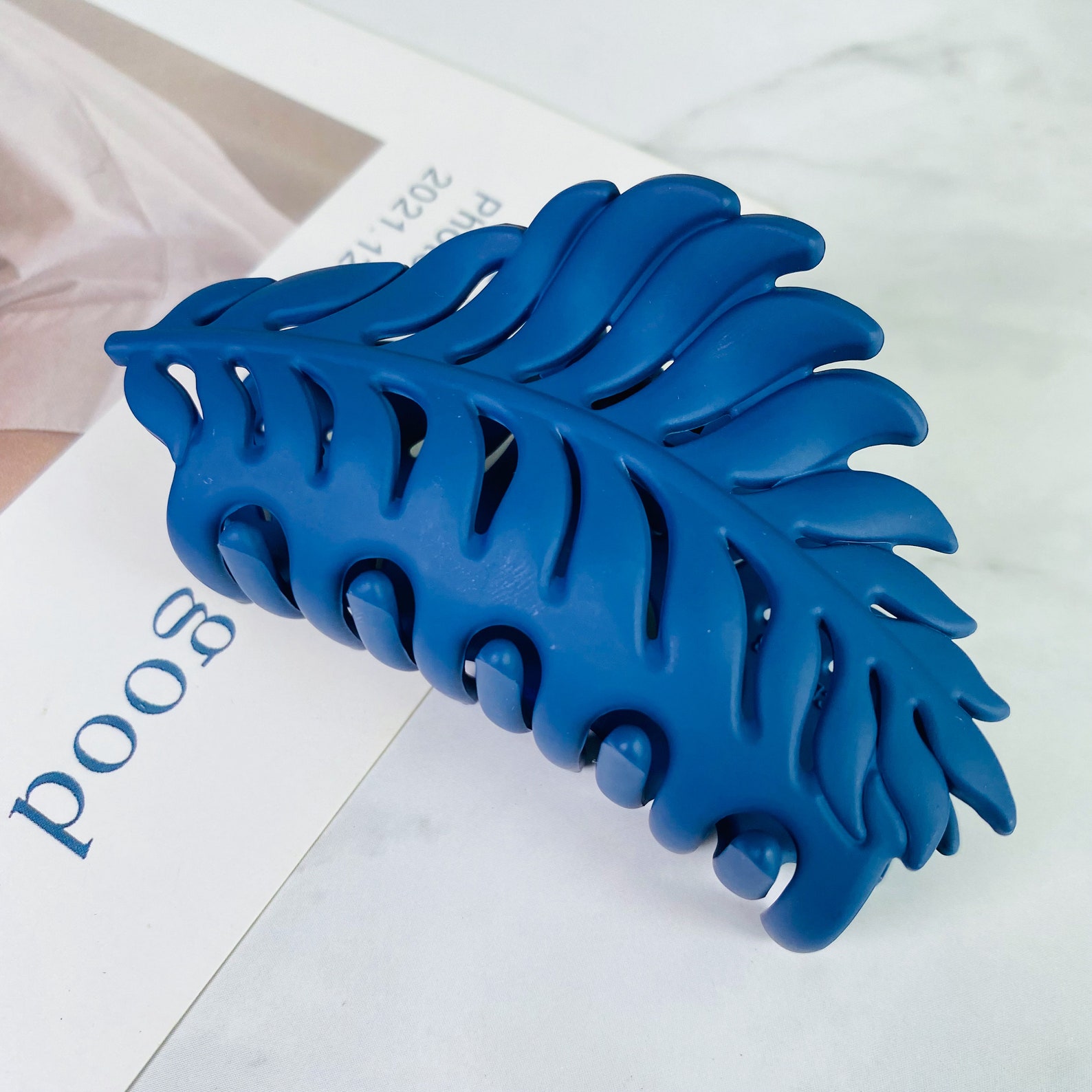 Matte Leaf Shape Hair Claws for Women Hair Claw Clips Hair Etsy