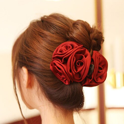 Hair Clip Rose Hair Claws Clips Hair Accessories For Women Girls Hair Crab Clamp