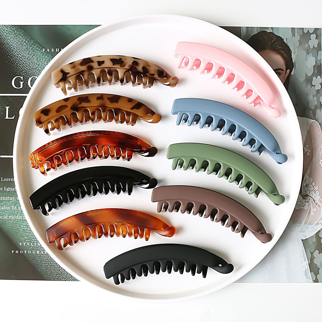 Large Banana Clip Hair Claws for Thick Hair Matte Hair Claws Etsy