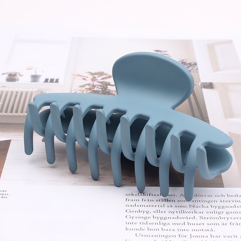 Large Matte Hair Claws Matte Hair Clips for Thick Hair Etsy