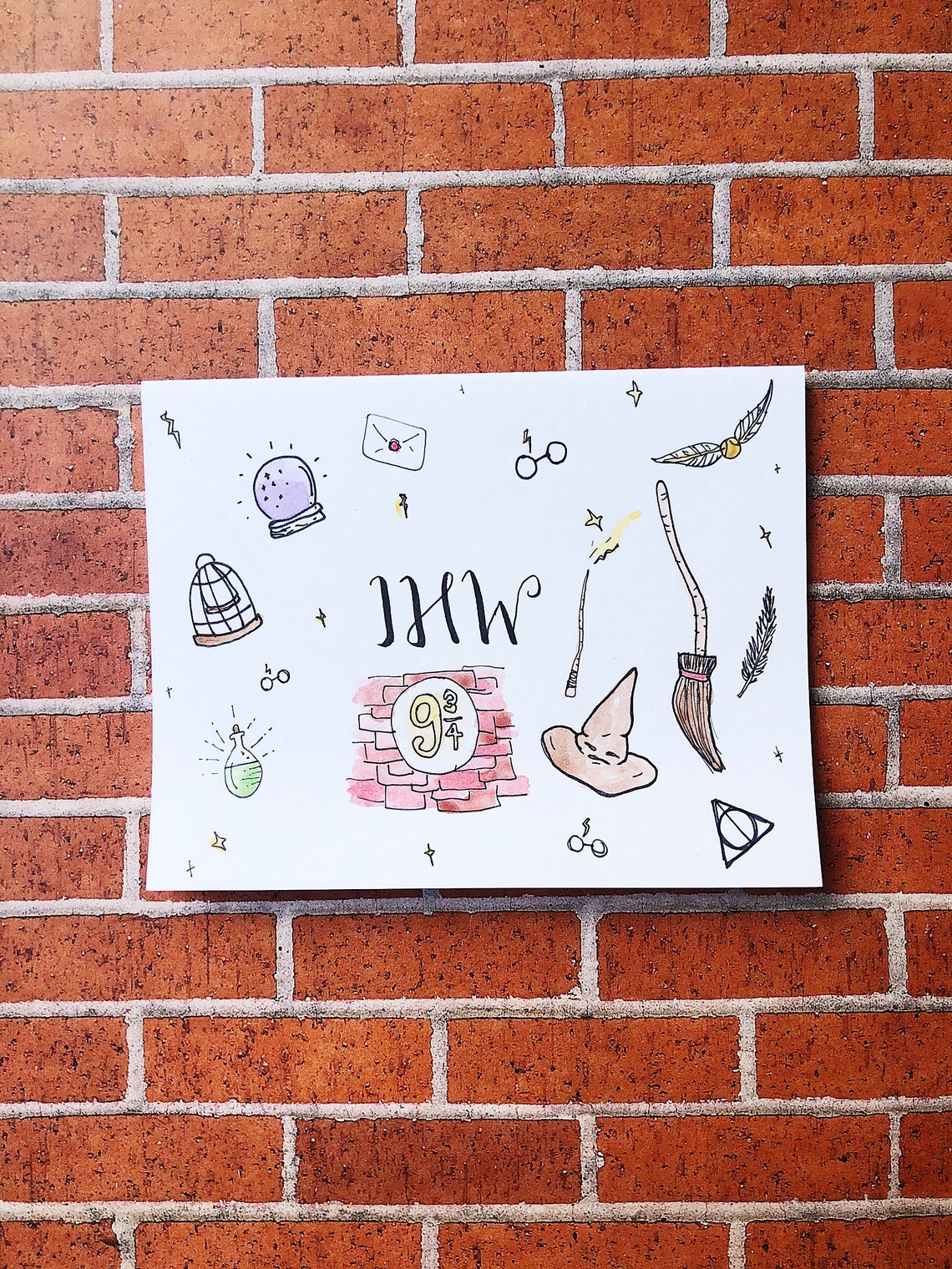 Harry Potter Stationary Cards | Etsy