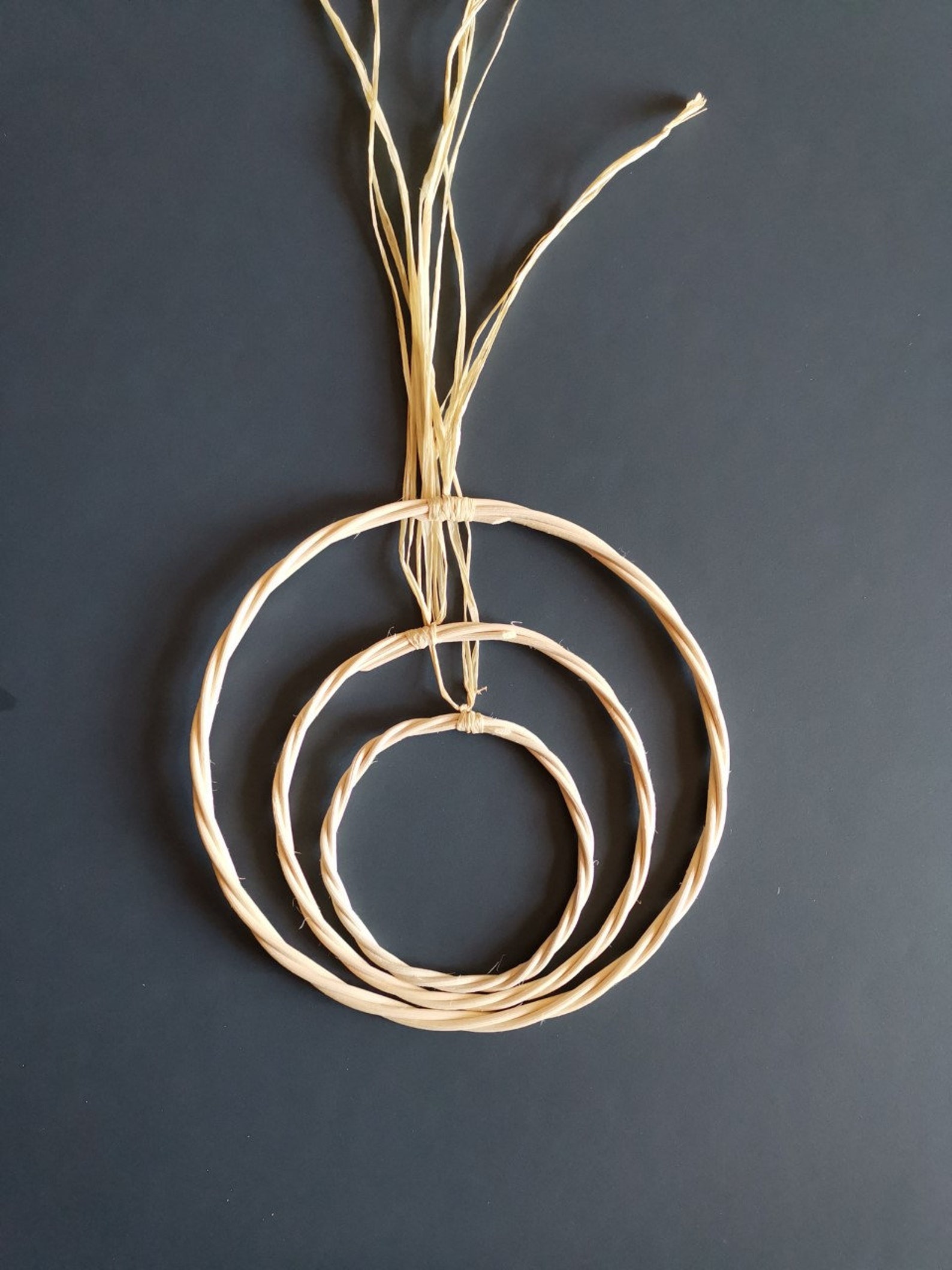 10 Pièces De 20 Cm De Diamètre Anneaux Attrape-rêve Ronds En Bois De