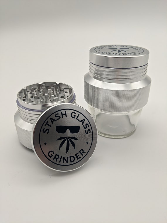 Stash Glass Grinder & 4oz Jar 