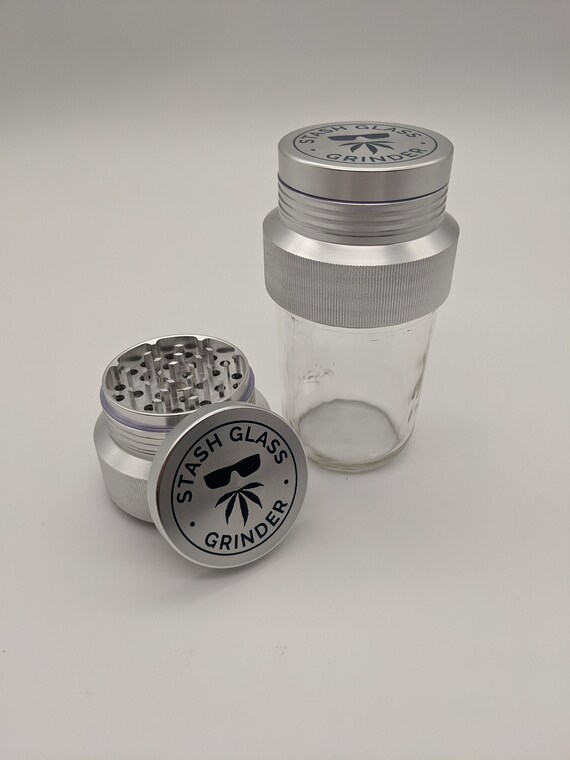 Stash Glass Grinder & 8oz Jar 